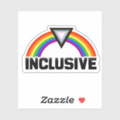 Inclusieve Pride Regenboog Sticker (Vel)