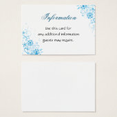 Inclusion de fleurs Blue Star (Devant & derrière)