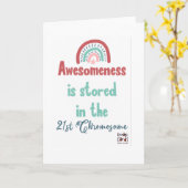 Inclusion for Down Syndrome - Awsomeness Kaart (Gele Bloem)