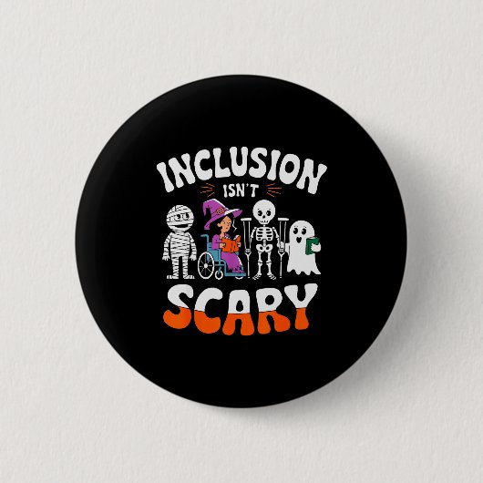 Inclusion Isn't Y Sped Halloween Special Education Ronde Button 5,7 Cm (Voorkant)