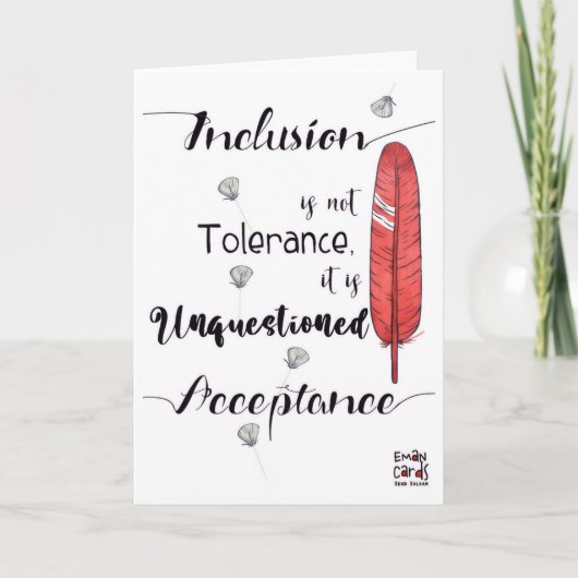 Inclusion Matters - Acceptance Kaart (Voorkant)