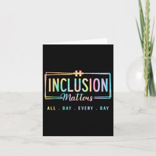 Inclusion S Autism Awareness Month Speed Neurodive Kaart