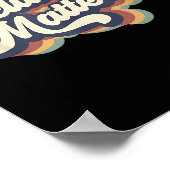 Inclusion S Retro Speciaal Onderwijs Leraar Vrouwe Poster (Hoek)