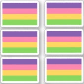 Inclusive Sapphic Lesbian Flag Sticker Pack (Devant)