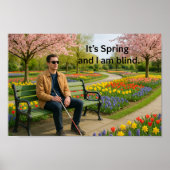 Inclusive Spring Wall Art, Blind AwarenessGarden Poster (Voorkant)
