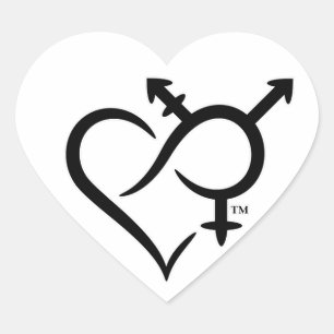 Inclusiviteit & liefde symbool hart sticker