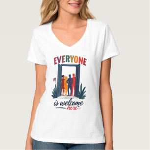 Inclusiviteit voor iedereen: iedereen is welkom t-shirt