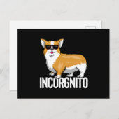Incognito Corgi Briefkaart (Voorkant / Achterkant)