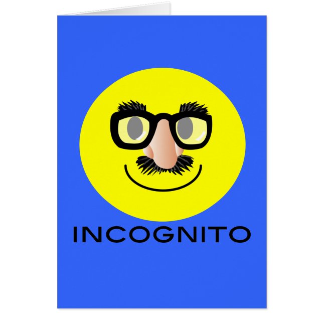 "INcognito FACE CARD (Voorkant)