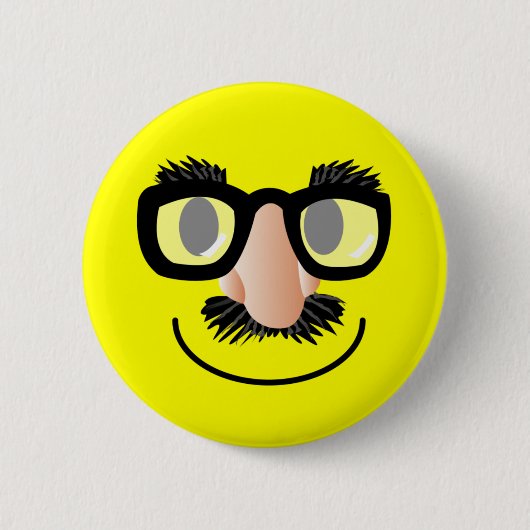 "INcognito FACE PIN Ronde Button 5,7 Cm (Voorkant)