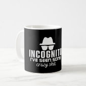 INCOGNITO IK HEB WAT CRAZY SHIT-Coding Pun GEZIEN Koffiemok (Voorkant links)