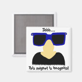 Incognito Moustache & Lunettes Magnet (Recto/Verso)