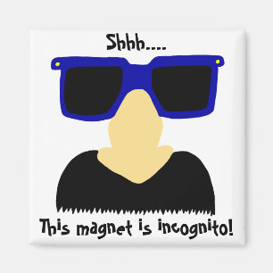 Incognito Moustache & Lunettes Magnet