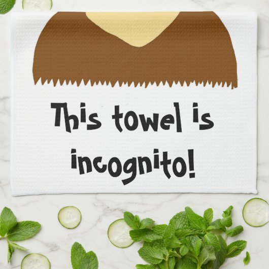 Incognito Mustache & Glasses Kitchen Towel Theedoek (Gevouwen)