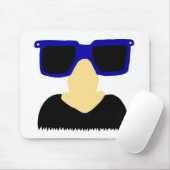Incognito Mustache & Glasses Mousepad Muismat (Met muis)