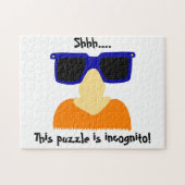 Incognito Mustache & Glasses Puzzle Legpuzzel (Horizontaal)