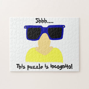 Incognito Mustache & Glasses Puzzle Legpuzzel