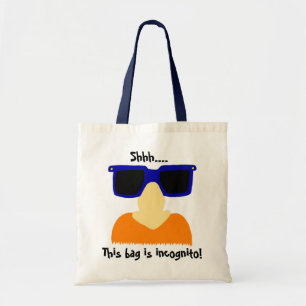 Incognito Mustache & Glasses Tote Bag