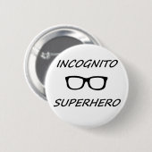 Incognito Superheld 01B Ronde Button 5,7 Cm (Voorkant /achterkant)