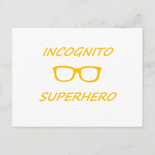 Incognito Superheld 01O Briefkaart