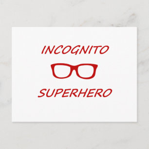 Incognito Superheld 01R Briefkaart
