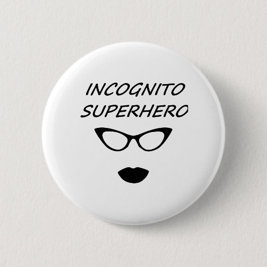Incognito Superheld 03B Ronde Button 5,7 Cm (Voorkant)