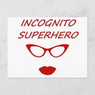 Incognito Superheld 03R Briefkaart