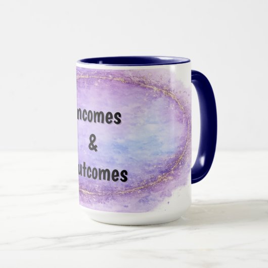 Incomes & Outcomes Mug (Devant droit)