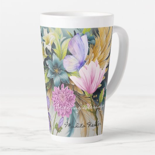 Incoming Blessings-Latte Mug (Angle droit)