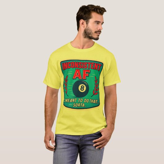 Inconsistent AF Billiards t-shirt (Devant entier)