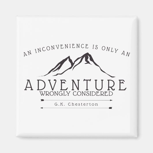 Inconvénients Chesterton Citation Aimant frigo (Devant)