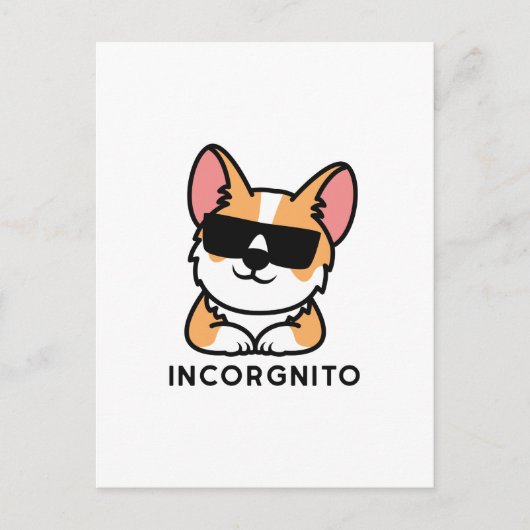Incorgnito Briefkaart (Voorkant)