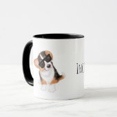 Incorgnito corgi puppy mok (Voorkant links)