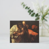 Incrédulité de St. Thomas par Caravaggio Carte Pos (Debout devant)