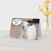 Incredulous Goat Wenskaart Kaart (Gele Bloem)