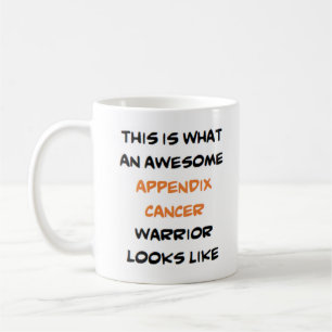incroyable appendice cancer guerrier tasse de caf