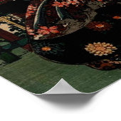 Incroyable belle affiche d'art Vintage japonais (Coin)