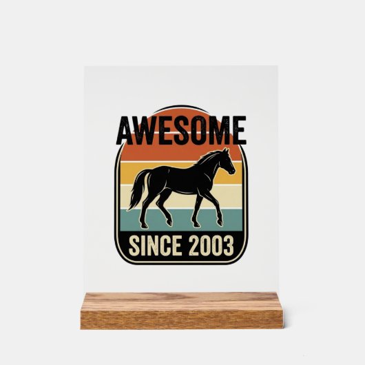 Incroyable depuis 2003 Design vintage pour anniver (Recto)