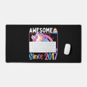 Incroyable depuis 2017 Fille Licorne Anniversaire (Clavier et souris)
