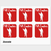 INCROYABLE JE TUE LES ZOMBIES - AUTOCOLLANT (Feuille)