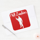 INCROYABLE JE TUE LES ZOMBIES - AUTOCOLLANT (Enveloppe)