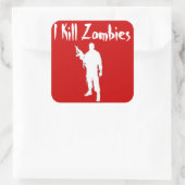 INCROYABLE JE TUE LES ZOMBIES - AUTOCOLLANT (Sac)