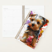 Incroyablement mignon planificateur de chiot Yorki (Devant avec enveloppe)