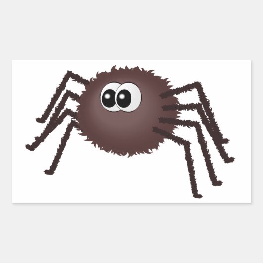 Incy araignée rectangulat autocollant (Devant)