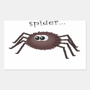 Incy araignée rectangulat autocollant