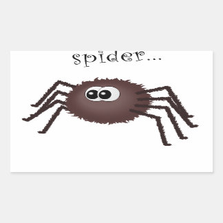 Incy araignée rectangulat autocollant