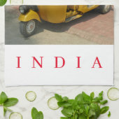 Inde auto rickshaw vue thé serviette (Plié)
