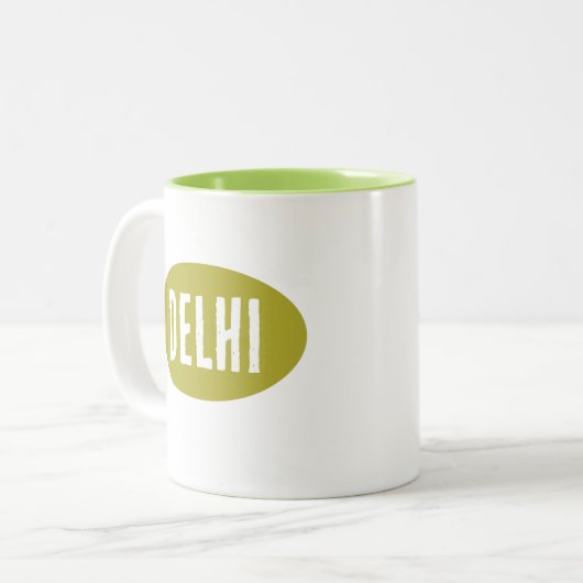 Inde Beau Dehli Mug Vert (Devant gauche)