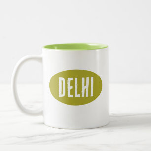 Inde Beau Dehli Mug Vert