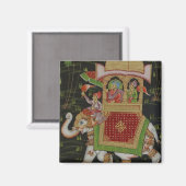 Inde - Magnet d'art (Recto/Verso)